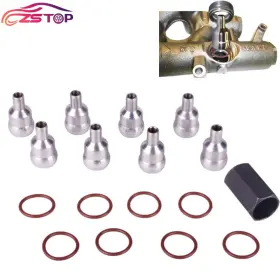 Btd016 Annx 8pcs High Pressure Oil Rail Ball Tube Repair Kit And Tool For Ford 6.0l 2003-2010