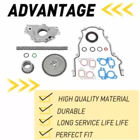 12586665 Auxito M295 Oil With Pump Timing Chain Kit For Chevrolet Gm 4.8l 5.3l 6.0l Ls1 Ls2 Ls3 #3