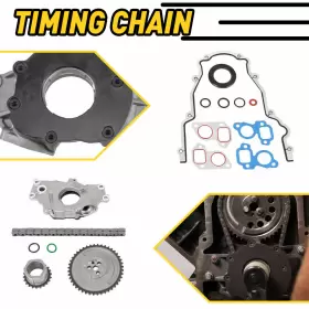 12586665 Auxito M295 Oil With Pump Timing Chain Kit For Chevrolet Gm 4.8l 5.3l 6.0l Ls1 Ls2 Ls3