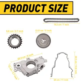 Zstz-silverado-99-14 Auxito For Chevrolet Gm 5.3l 4.8l Ls1 6.0l Ls2 M295 Ls3 Oil Pump With Timing Chain Kits #2