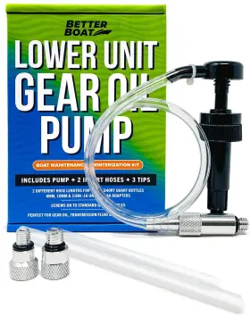 Better Boat 850056643221 Gear Oil Pump Quart Bottle Lube Transfer Marine Transmission Fluid Rear Diffe