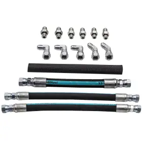 0vmecz Bfo High Pressure Oil Fuel / Gas Pump Hoses For Ford 7.3l Powerstroke 99-03 5800psi