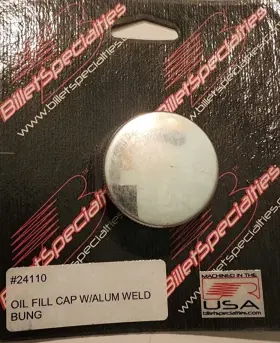 24110 Billet Specialties #24110 Oil Fill Cap With Aluminum Weld Bung - New Old Stock