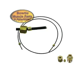 320321 Bmp Nova Corvette Chevelle Camaro Console Gauge Oil Line With Engine Block Fitting #2