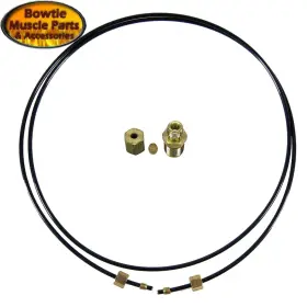 320321 Bmp Nova Corvette Chevelle Camaro Console Gauge Oil Line With Engine Block Fitting
