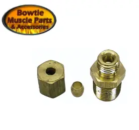 320322 Bmp Nova Corvette Chevelle Camaro Console Gauge Oil Line Fitting With Crush Sleeve