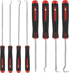 Riv001 Boogom 8 Pieces Pick Set Tool Precision Automotive Hook Sleeve For