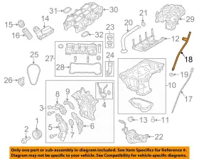 5047487ac Chrysler Oem 12-18 Wrangler Jk Engine Parts-tube