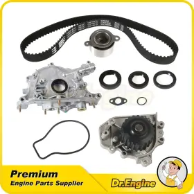 Dre10718 Dr. Engine Autoparts Timing Belt Kit Oil Pump Water Set Fit 99-00 Honda Civic 1.6l Dohc