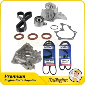 Dre10873 Dr. Engine Autoparts Timing Belt Set Water Oil Pump 2x Drive Fit For 1995-1996 Geo Prizm 1.8l L4