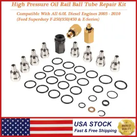 Egqp199937 Eg-auto High Pressure Oil Rail Ball Tube Repair Kit For Ford 6.0l Diesel 2003 - 2010