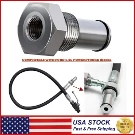 Egqp919 Eg-auto For Ford 6.0l Powerstroke 6.0 High Pressure Oil Pump Ipr Valve Air Test Fitting