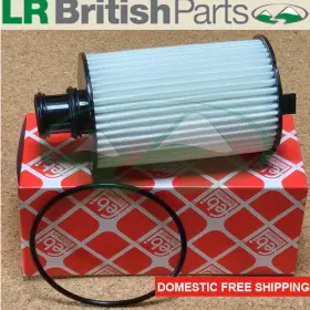 Lr011279 Febi Land Rover Oil Filter 5.0l Sc Supercharged V8 Petrol New