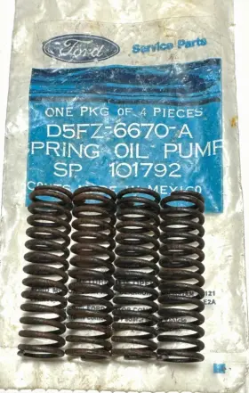 D5fz-6670-a Ford D5fz6670a 4 Genuine Oil Pump Springs Nos