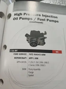 F6tz-9va543-arm Ford 96-98.5 7.3 7.3l Powerstroke Diesel Oem Hpop High Pressure Oil Pump 9a543