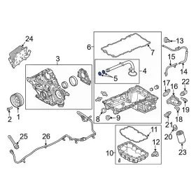 Bc3z6626a Ford Oe For F-350 Super Duty 11-24 Engine Oil Pump Pickup Tube Gasket