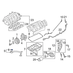 F5rz6626b Ford Oe For F-150 2010-2017 Engine Oil Pump Pickup Tube Gasket