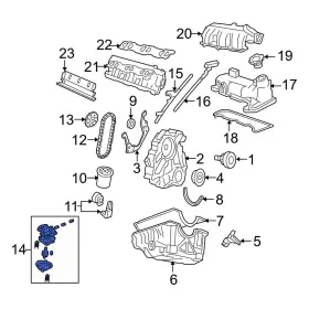 Xl2z6600aa Ford Oe For Explorer 1991-2006 Engine Oil Pump
