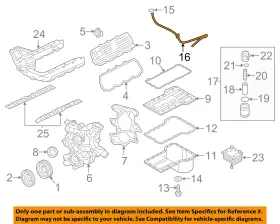 4c2z6754aa Ford Oem 04-07 E-350 Club Wagon Engine Parts-tube