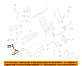 5c3z6754ba Ford Oem 05-10 F-250 Super Duty 5.4l Engine Oil Level-dipstick Tube