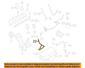7c3z6754a Ford Oem 08-10 F-250 Super Duty 6.8l Engine Oil Level-dipstick Tube