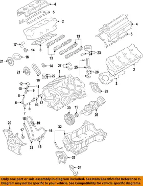 7t4z-6256-a Ford Oem Oem-engine Timing Camshaft Cam Gear 7t4z6256a