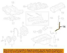 F7uz6754gc Ford Oem E-350 Econoline Club Wagon Engine Oil Level-dipstick Tube