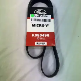 K080496 Gates 8k496 Micro-v Serpentine Belt 8 Rib 1990-1996 International 4700 4900 K080496 Gates 8k496 Micro-v Serpentine Belt 8 Rib 1990-1996 International 4700 4900