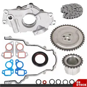 Ber427605 Gearzaar M295 Oil Pump With Timing Chain Gasket Kit For Gm 4.8l 5.3l 6.0l Ls1 Ls2 Pnujl