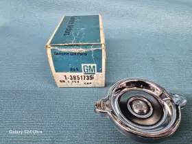 3851735 Gm Nos Chrome Oil Cap Inch S Rivet 1965-74 Corvette Camaro Z28 302 396 427
