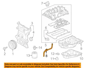 12667435 Gm Oem 16-19 Spark Volt Enginetransaxle Engine Parts-oil Tube