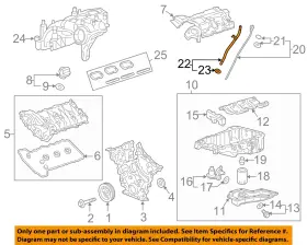 12672635 Gm Oem 17-24 Acadia Enginetransaxle Engine Parts-oil Tube