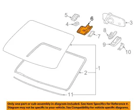 22963887 Gm Oem 15-20 Canyon Colorado Windshield Glass-lane Assist Cmra Cover