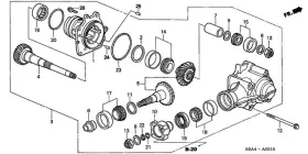 29210-prv-000 Honda Genuine Gear Set Transfer Hypoid