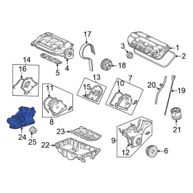 15100p8fa02 Honda Oe For Odyssey 2002-2004 Engine Oil Pump