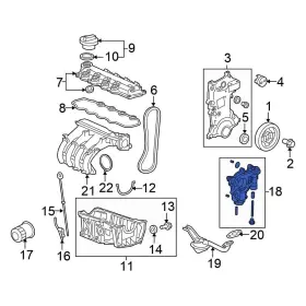 15100rb0003 Honda Oe For Civic 2012-2015 Engine Oil Pump
