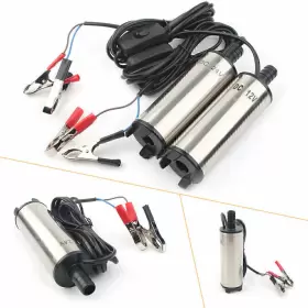 Hukyu 612048583409 Submersible Pump 51mm Diameter Water Oil Diesel Fuel Transfer Refueling 33l/min