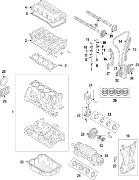 24322-2g350 Hyundai Genuine Engine Timing Chain