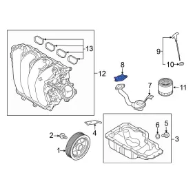 262592e020 Hyundai Oe 2.62592e 25 For Sonata 16-19 Engine Oil Pump Pickup Tube Gasket