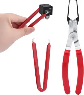 17163650025131 Just E Joy Relay Puller Pliers With Fuse Remover Tool Automotive Red