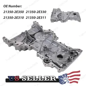 6589 Jws-lh Timing Chain Oil Pump Cover For 2014-2019 Kia Forte Soul Hyundai Tucson 2.0l
