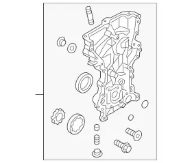 21350-2e750 Kia Genuine Timing Cover