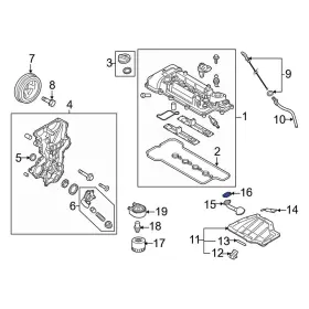262592b000 Kia Oe For Optima 2016-2020 Engine Oil Pump Pickup Tube Gasket