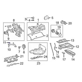 151470p020 Lexus Oe For Is300 2016-2024 Engine Oil Pump Pickup Tube Gasket