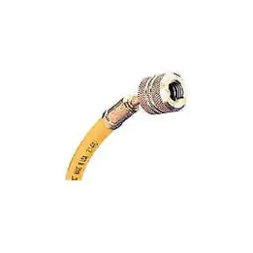 45722 Mastercool 72 Inch Yellow Standard Charging Hose With 1/4 Sae Automatic Shut-off Valve Fitt
