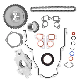 Hzc6me Maxpeedingrods Oil Pump Timing Chain Set Gasket Kit For Chevrolet Gm Ls1 4.8 5.3 5.7 6.0l