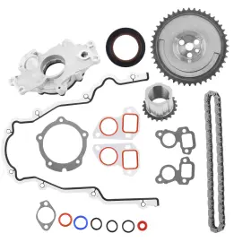 Kl0ocy Maxpeedingrods Oil Pump Timing Chain Set Gasket Kit For Chevrolet Gm Ls1 4.8 5.3 5.7 6.0l