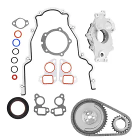 S52lf0 Maxpeedingrods Timing Chain Gasket Kit And Oil Pump For Chevy Gmc Cadillac Buick 5.3 6.0 6.2l