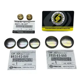 0221-10-327 Mazda 90-05 Miata Mx-5 Oem Genuine Block Oil Galley Blind Plug Cap Kit Complete
