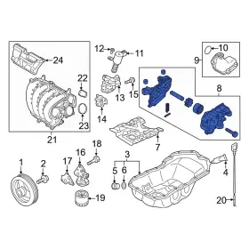 P5pw14100 Mazda Oe For Cx-3 2019-2021 Engine Oil Pump